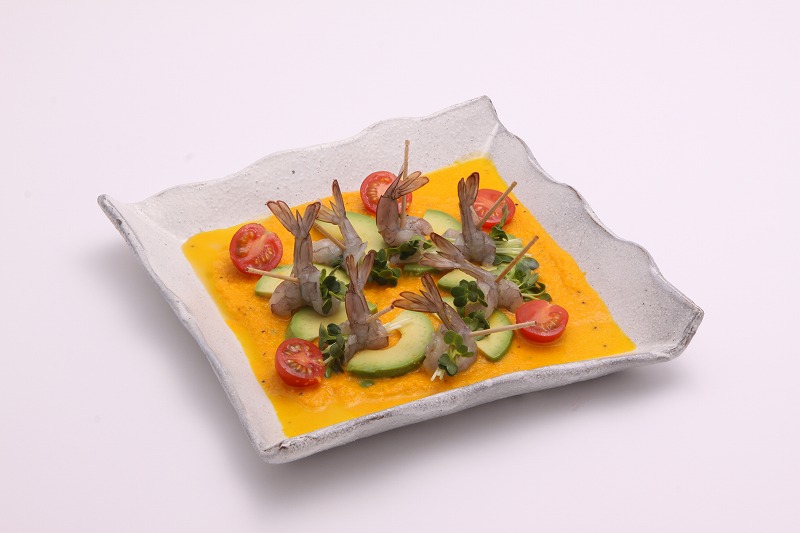 ゆきえびのカルパッチョ